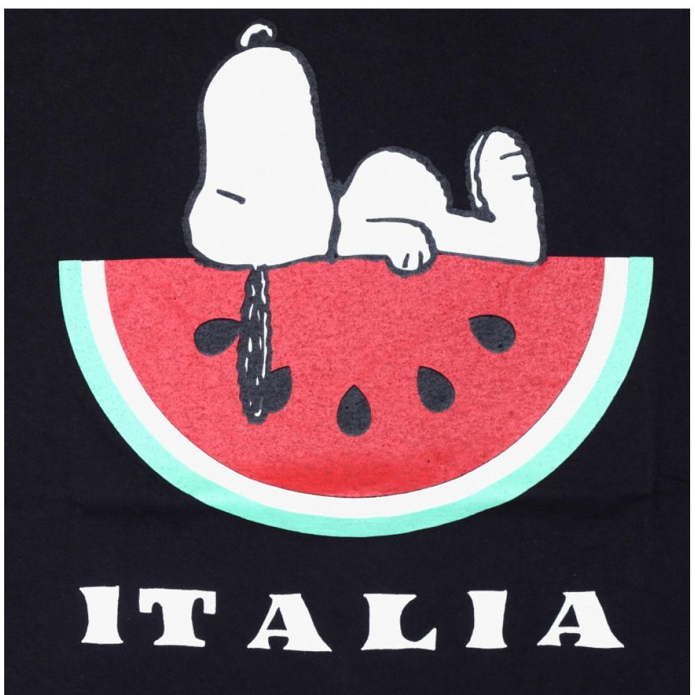 Дикий осел Унисекс Футболка Snoopy T iTalia Черная