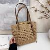 2025 Women's French Woven Straw Bag - Seaside Vacation Shoulder Beach Handbag
