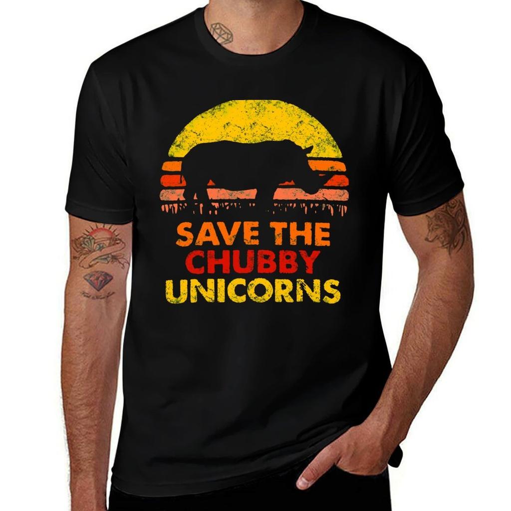 Save The Chubby Unicorns Tshirt Minimal Art Print Tshirt