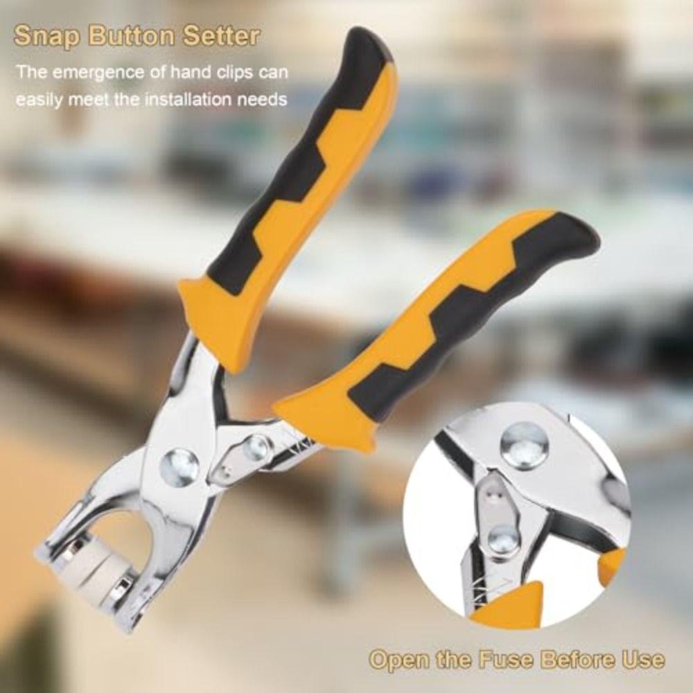 Round Hole Snap Fastener Plier Multi-function Hole Punch Plier Button Press Tool Fabric Canvas