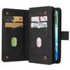 For Xiaomi Redmi 13 5G/13 4G/Note 13R 5G Zipper Wallet Case with 15 Card Slots and Strap Leather Phone Cover