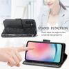 For Samsung Galaxy A24 4G (162.1 X 77.6 X 8.3mm) Stand Wallet Case PU Leather Butterfly Imprinted Flip Phone Cover