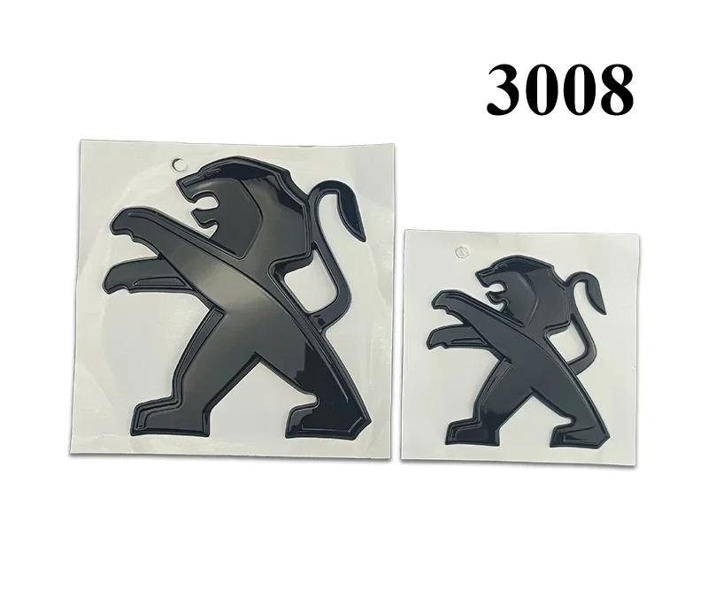 OQUP8 ABS 3D Лев Эмблема На капот На багажник Значок для Peugeot 2008 3008 2021 2022 2023 Автомобильные наклейки Деколи Аксессуары для стайлинга