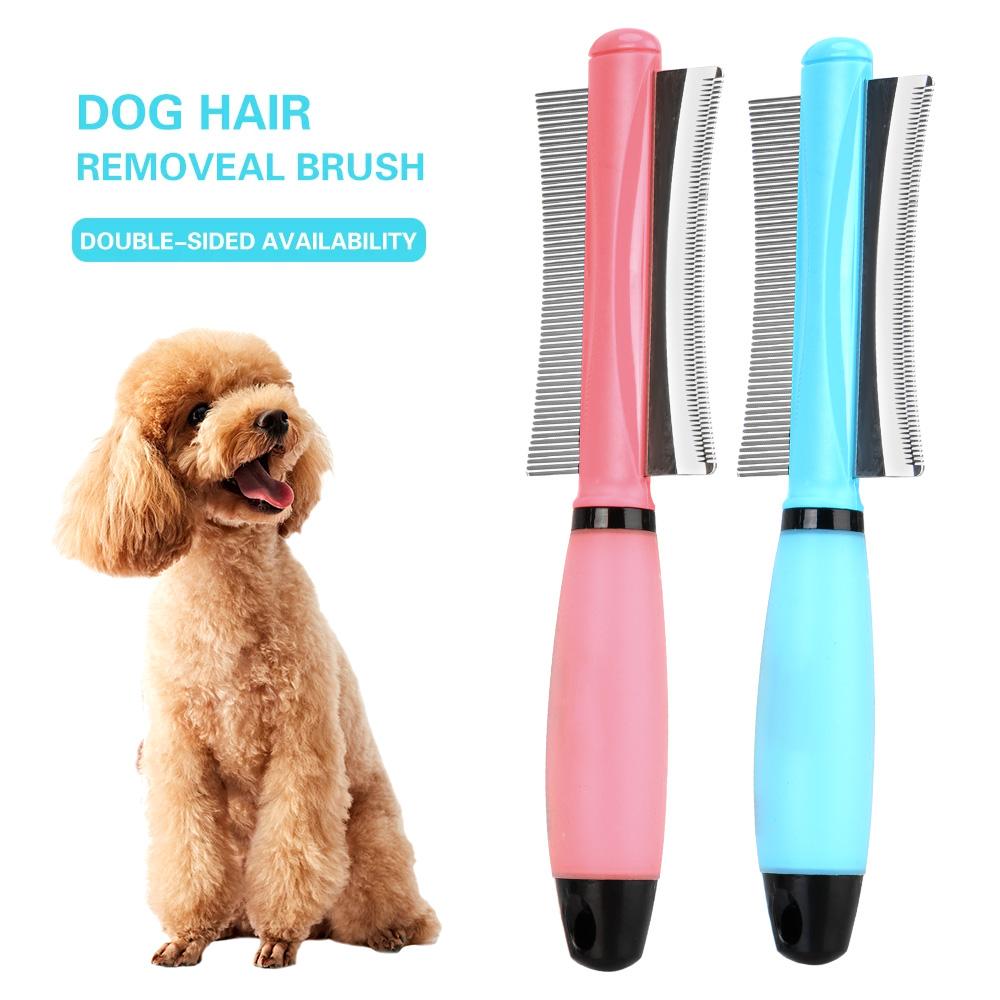 For Long Small Hair Dog Double-Sided For Cat Dog Hair Remover Easy Deshedding Brush Pet Hair Comb For Cat Grooming Tool Pet Products