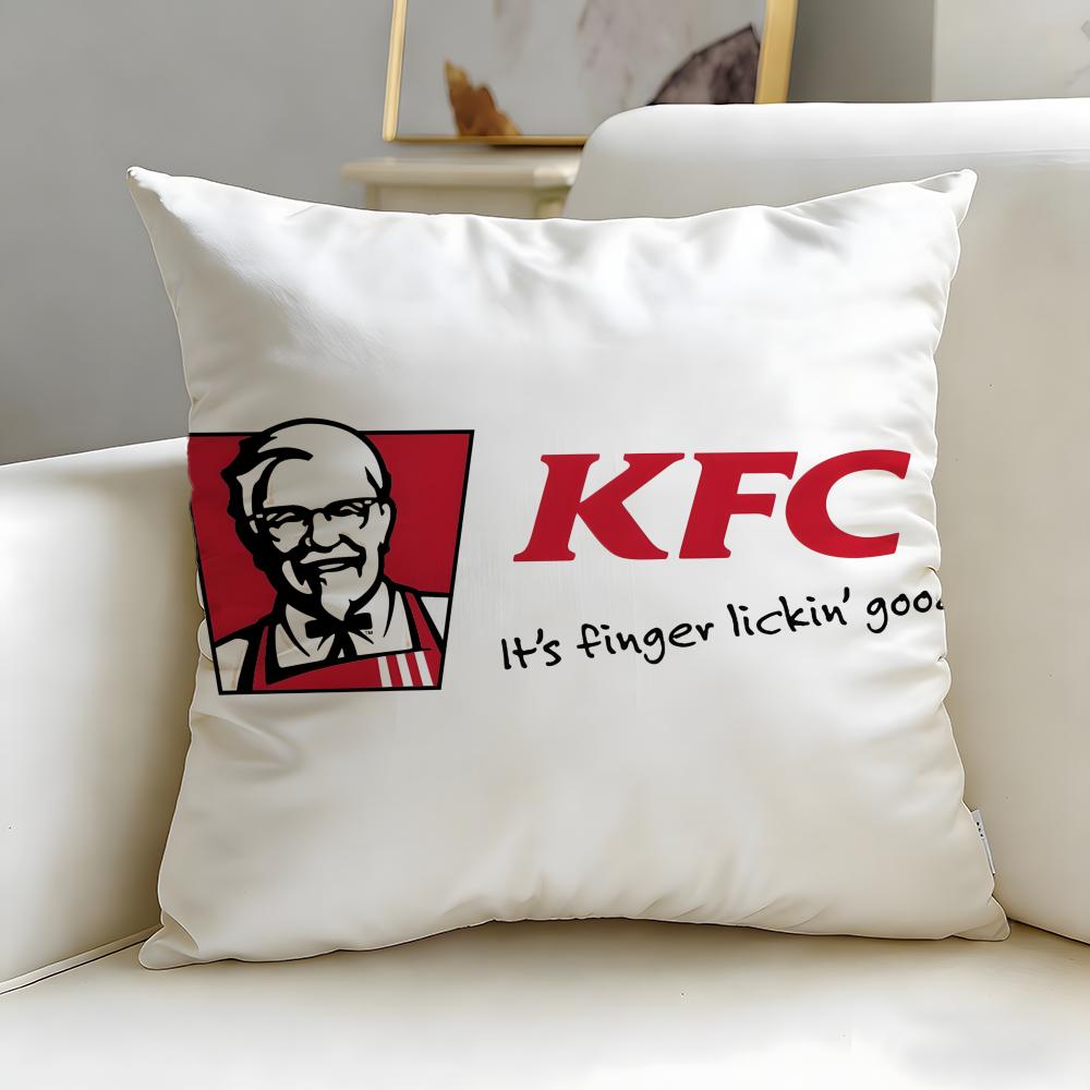 Бренд быстрого питания Kentucky Fried Chicken Наволочка Мягкая Легко стирающаяся Чехол для подушки Универсальный для дивана кровати путешествий и офиса