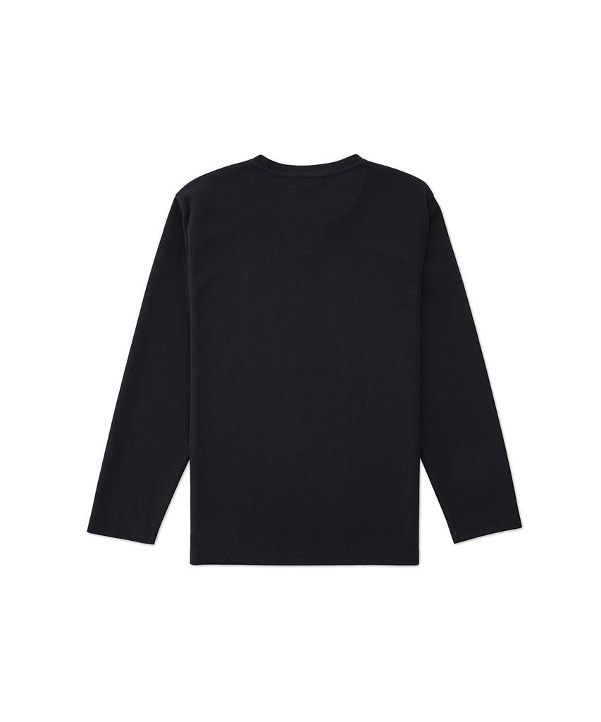STCO Diems Ripple Knit Slit Neck T-Shirt_Navy (Classic Fit)_Dtsuz42Csn