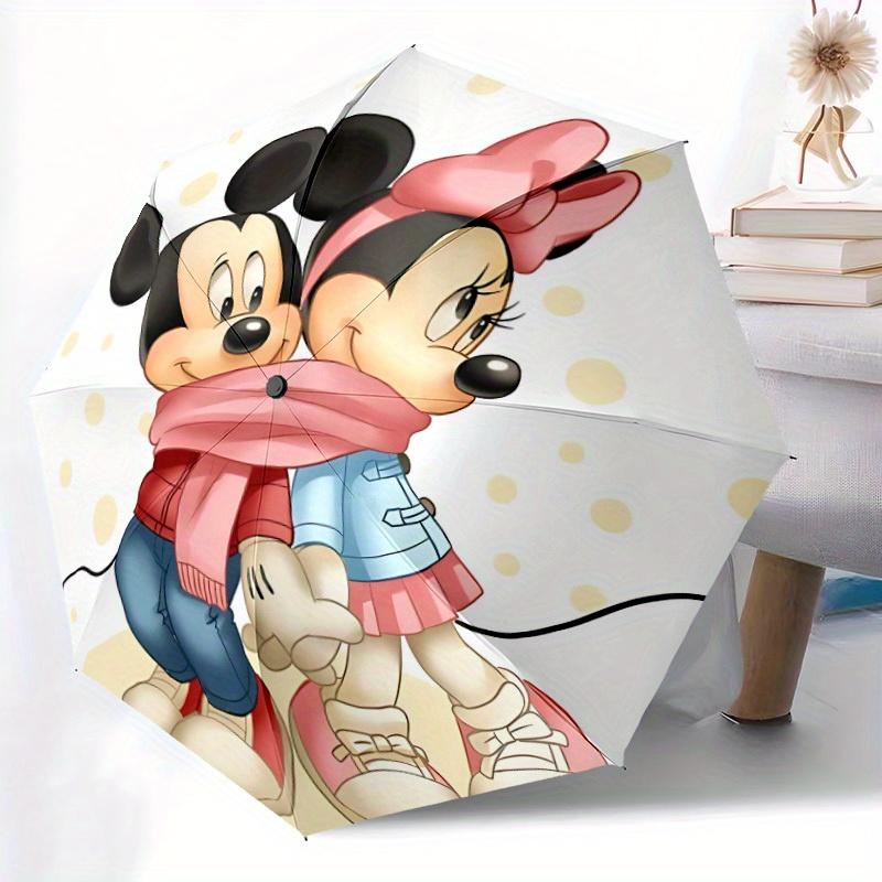 1pc Mickey, Minnie Automatic Umbrella 8-Bone Design Compact Gear for Outdoor Travel,Perfect Gift for Friends' Birthdays yy250815016