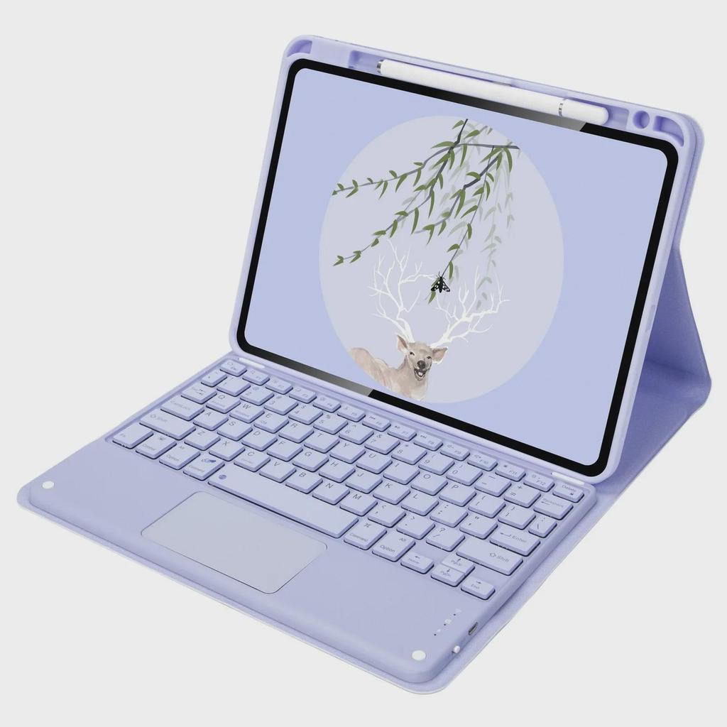 IPad Pro 11" (2021) Кожаный чехол с беспроводной Bluetooth-клавиатурой Air4 и слотом для стилуса Xiaomi 5