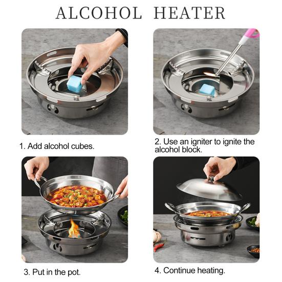 Алкогольная плита, портативная регулируемая треккинговая плита, ветрозащитная твердотопливная горелка, дорожная плита для кемпинга, для пикника на открытом воздухе