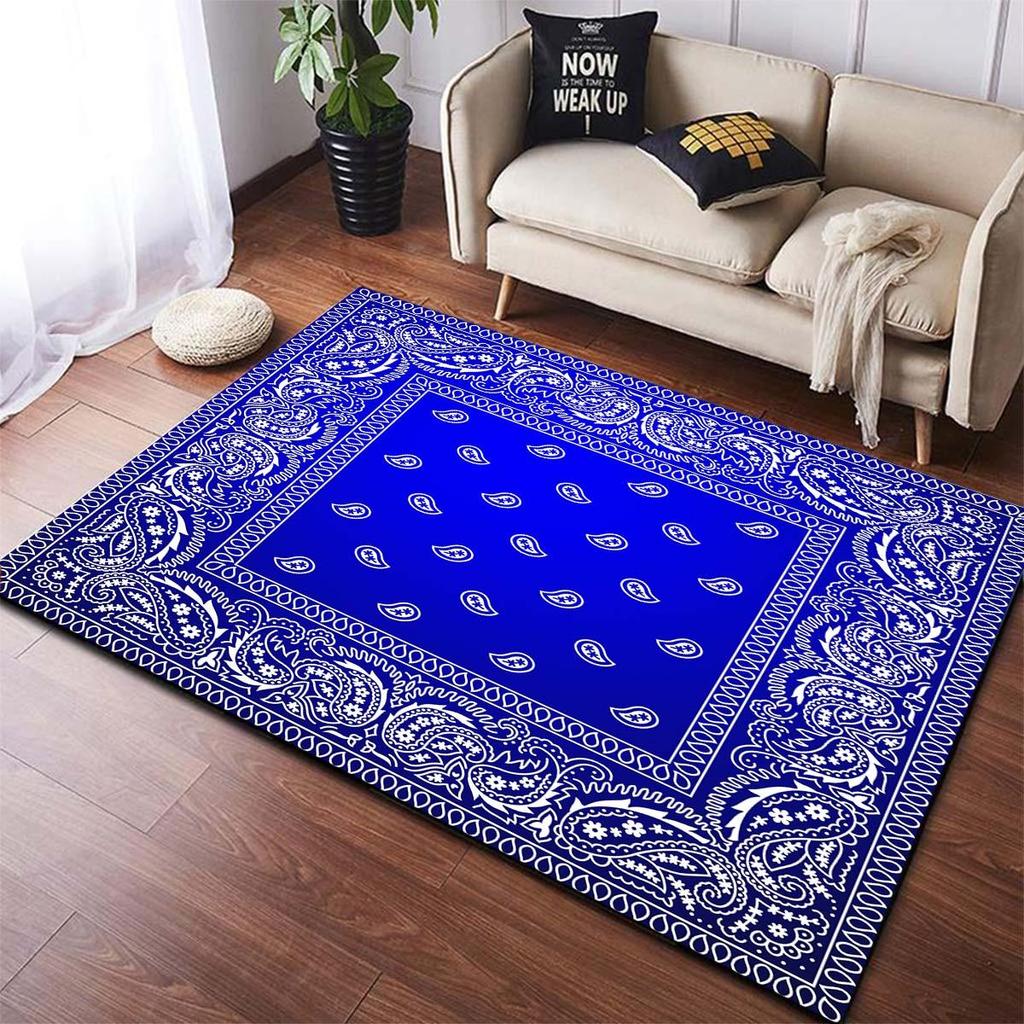 Multicolor Bandana Pattern Area Rugst Runners Area Rug for Bedroom  Room Decor Carpets for Living Room Kitchen Mats for Floor