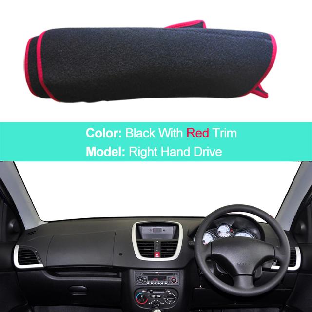Чехол на приборную панель автомобиля, ковер, коврик для приборной панели для Peugeot 207 206 +, авто солнцезащитный козырек, коврик для приборной панели, анти-УФ-анти-солнце коврик, подушка
