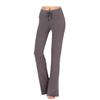 Auroth Solid Color Women High Waist Wide Leg Flared Pants Stretch Trousers Drawstring Sports Pants