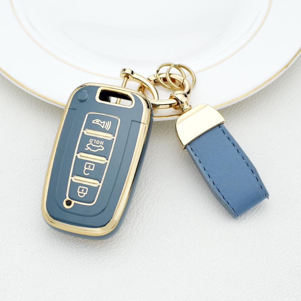 4-кнопочный чехол для смарт-ключа автомобиля, брелок для Hyundai IX35 Elantra Sonata 8 9, для Kia Sportage K5 K2 Sorento Optima Forte 2011-2016, брелок