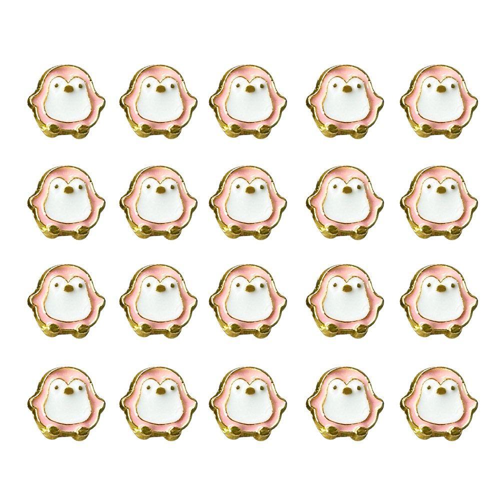 20pcs DIY Doll Penguin Buttons Mini Doll Shoes Buckles Coat Buckles  1/6 Doll Clothes Accessories