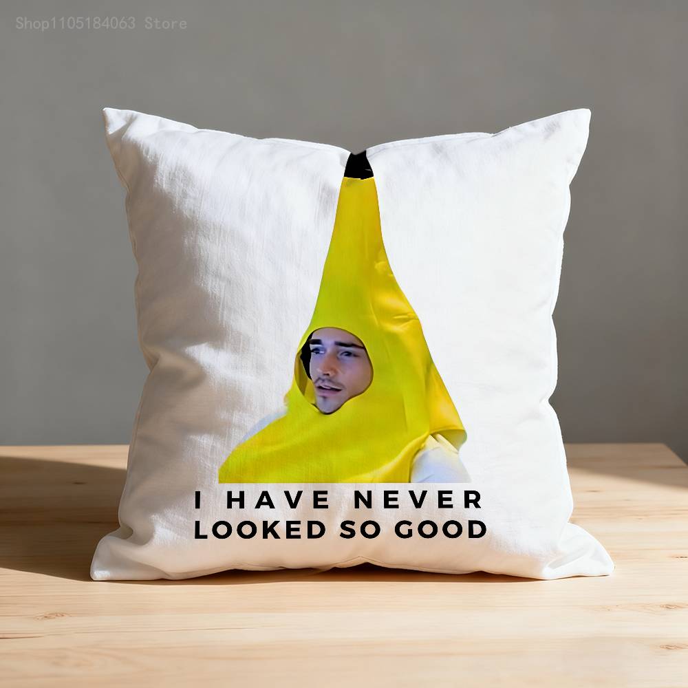 Banana LLeclerc Pillow Case For Sofa Decor Car Office Room Printing Cushion Cover Decorations and Protector