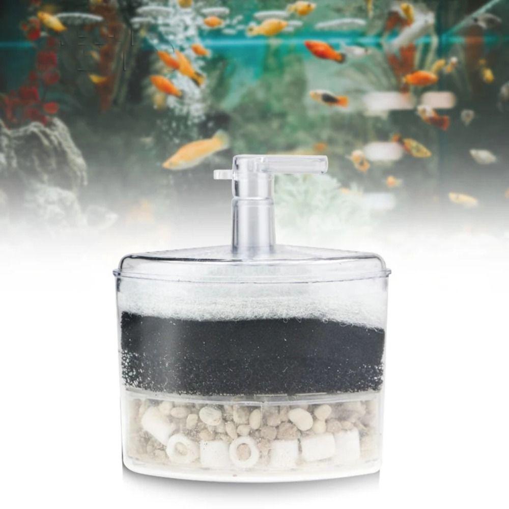 Air Driven Aquarium Bio Corner Filter Built-in Biochemical Cotton Filter Shrimp Biochemical