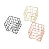 Iron Wire Memo Pad Holder 27x95x80mm Desk Note Block Holder Storage Box Metal Mesh Memo Pad Box For School Office Desk