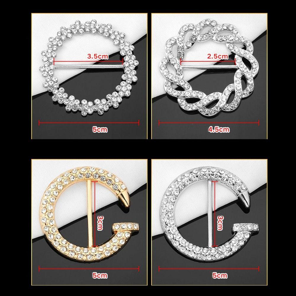 Шарф с жемчужной пряжкой и металлической завязанной пуговицей, новый шарф с завязанной пряжкой и кольцом
