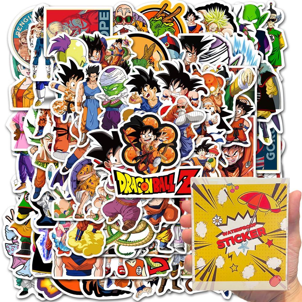 For Dragon Ball Sticker Set of 100 Pieces Dragon Ball Waterproof Sticker Pack Decal Suitcase High Definition Image Moe Suitable for Snowboards Dragon