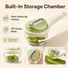 Rotating Fruit Peeler Double-Sided Vegetable Peeler  Built-In Storage Chamber