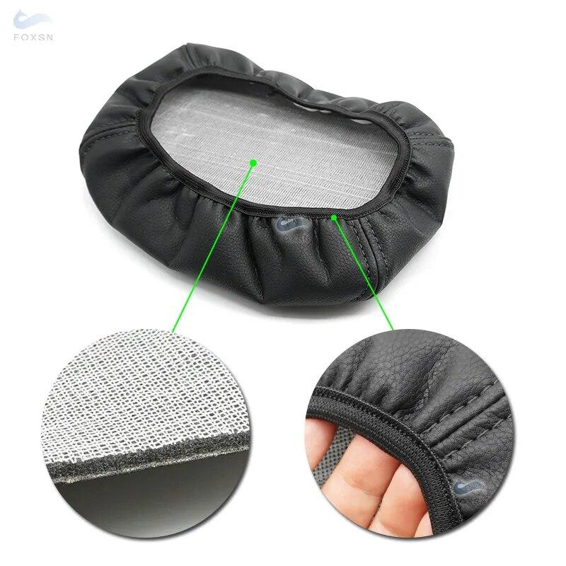 Черный чехол на подлокотник из искусственной кожи с губкой для VW Golf 7 2014 2015 2016 2017 2018, внутренняя отделка подлокотника с центральным управлением