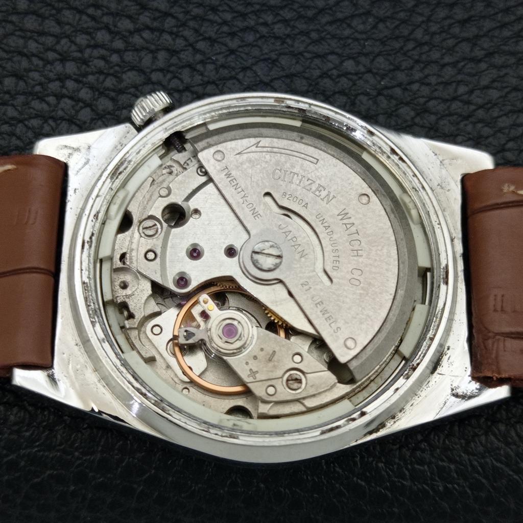 РЕДКИЕ ВИНТАЖНЫЕ АВТОМАТИЧЕСКИЕ ЧАСЫ CITIZEN 8200 ЯПОНИЯ МУЖСКИЕ ОРИГИНАЛЬНЫЙ ЦИФЕРБЛАТ a708425-1
