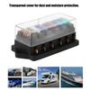 6 Way Circuit Car Boat Auto Blade Fuse Box Block Holder DC 12V 24V