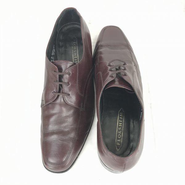 США Florsheim Goodyear Welt Кожаные Туфли с U-образным мысом [27.5/Рыже-коричневый/Синее окно] Классические Туфли(ИСПОЛЬЗОВАЛ)