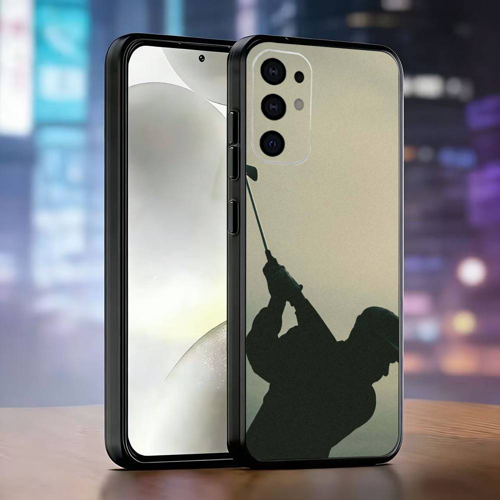 Golf Player Tiger W-Woods Phone Case Phone Case Black Silicone Soft For Samsung S25,S24,S21,S22,S23,S30,Ultra,S20,Plus,Fe,Lite