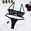 Ladies Off Shoulder Tie Front  & Thong Bikini Set  Underwear