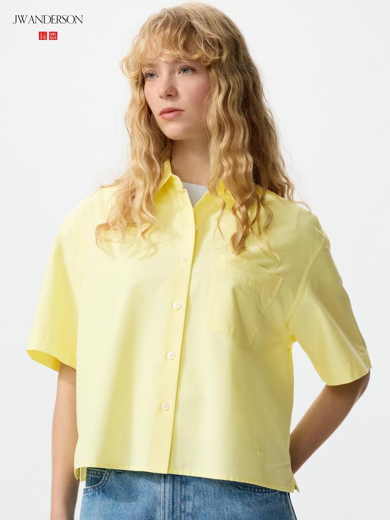 Uniqlo Японская рубашка Оксфорд