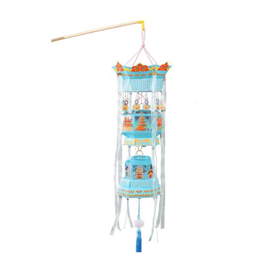 Spring Festival DIY Lantern Kit Chinese Traditional Handheld Lucky Lantern with Tassel And Ribbon Decor for Lunar New Year Wedding Birthday Decoration