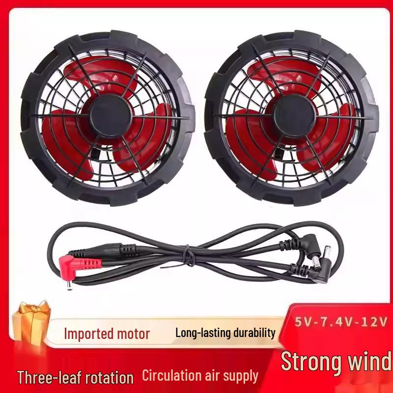 Portable USB-Powered Air Conditioning Clothes Fan with Battery Options