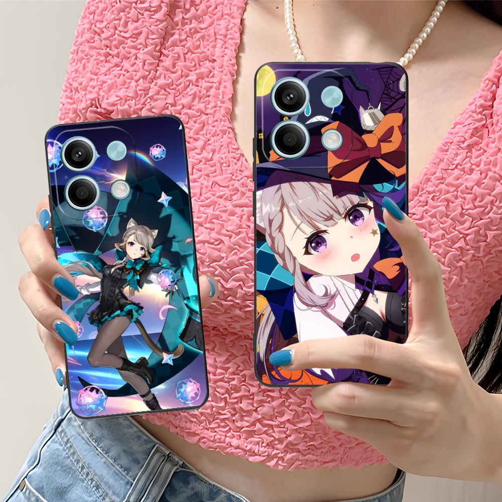 Игровой чехол GI Lynette Матовый ТПУ для мобильного телефона Xiaomi Redmi 15 14 13 12 A5 3 2 1 C Plus 4G 5G Цветная печать