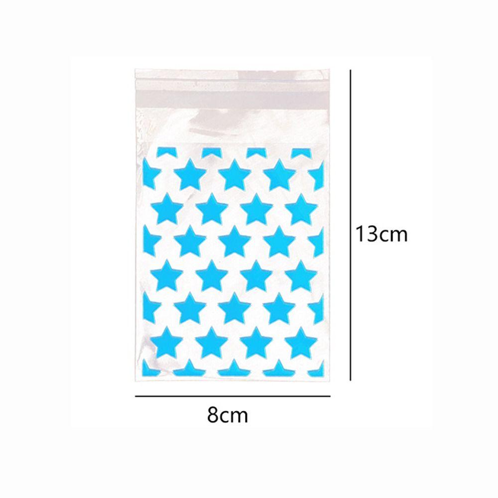 10/50 шт PE OPP самоклеящийся пакетик звезда печенье упаковка мешок для выпечки ювелирные изделия подарочная упаковка