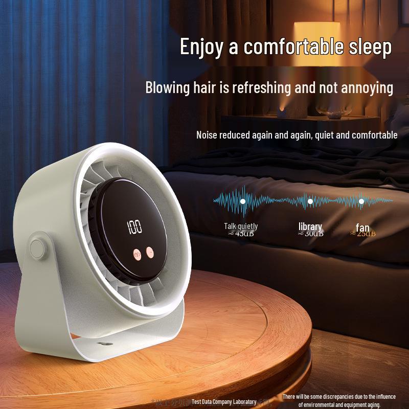 Rechargeable High-Speed Silent Turbo Fan for Kitchen and Desktop Use