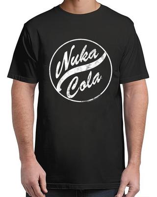 Видеоигра Fallout Nuka Cola Потертая Круглая Винтажная Взрослая S-4XL Унисекс Футболка