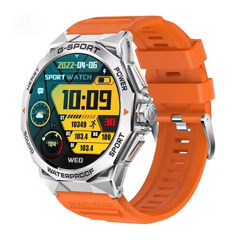 AMOLED Смарт-часы Мужские Спорт на открытом воздухе Фитнес K62 400 мАч Голосовой помощник Циферблат Звонок по Bluetooth Музыка Пульс Смарт-часы