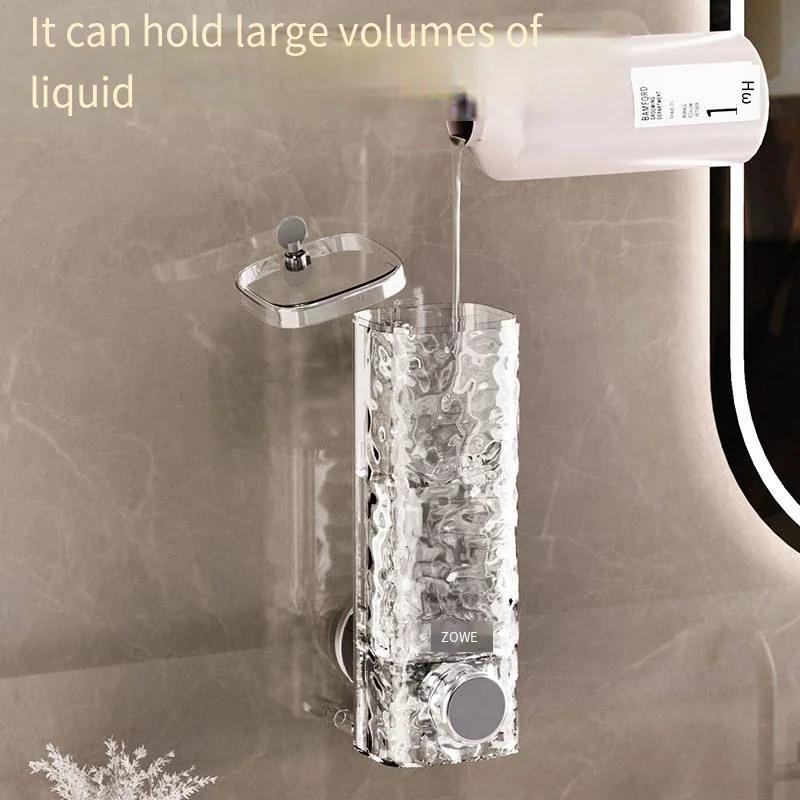 1шт настенный дозатор мыла ручной домашний дозатор мыла с присоской для пены для ванной комнаты отельный дозатор мыла нажимного типа