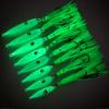 15CM/5.91G Luminous Squid Jig Hook Slow Shaking Glow-in-the-dark Squid Skirt Lure with Weight Sinker Deep Sea Trolling Fishing Bait