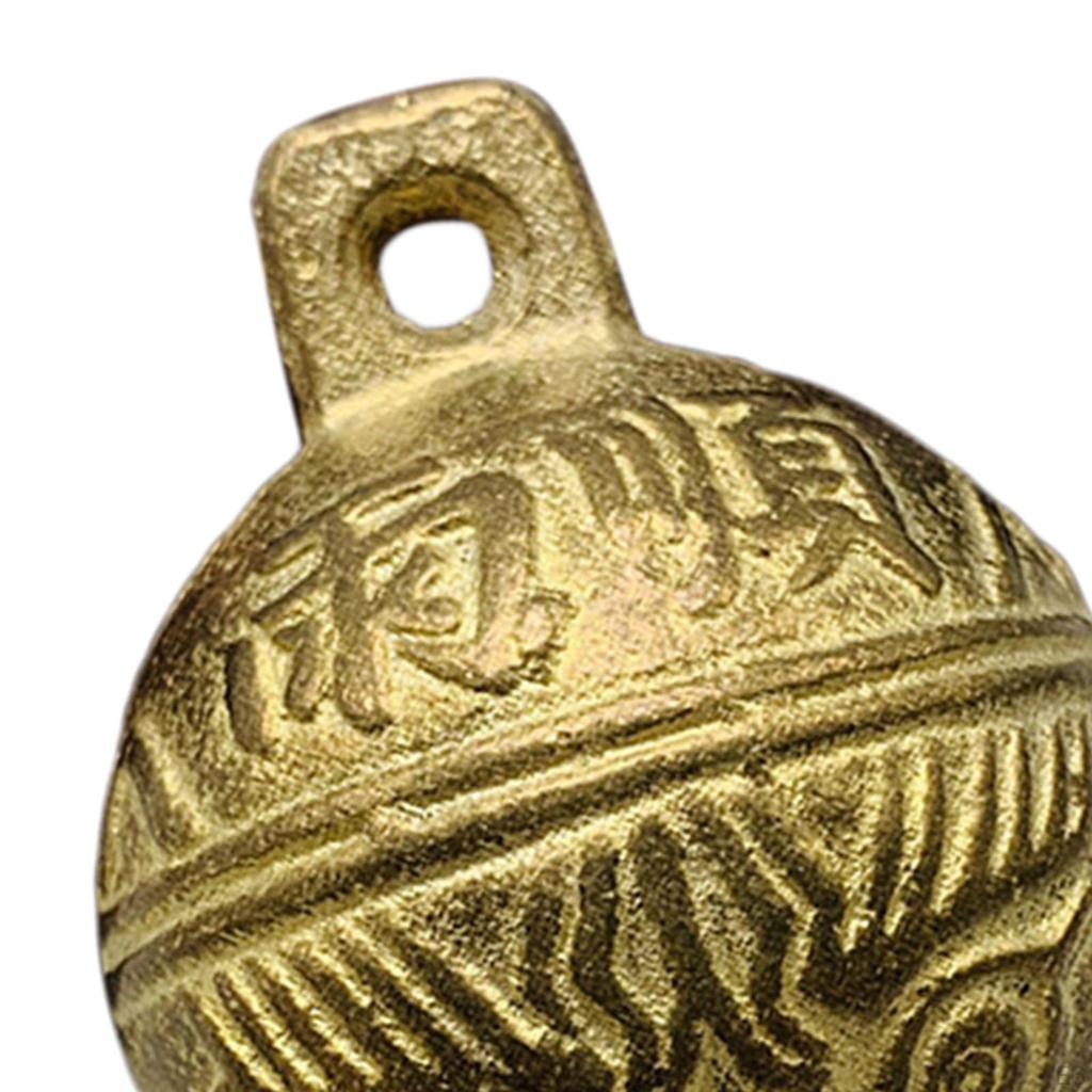 Dog Bell Collar Accessories Decoration Retro Pattern Copper Cute DIY Jewelry Making Crafts