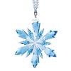 Goddess Style Crystal Snowflake Car Mirror Pendant - High-End Interior Ornament