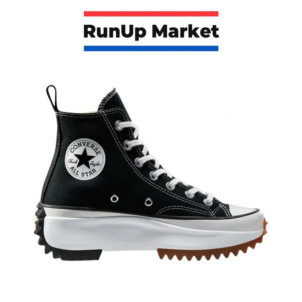 Converse Run Star Hike Hi Черный Белый Жевательная резинка 166800C