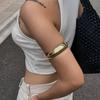 Ingemark Punk Vintage Arc Metal Arm Upper Bracelets for Women New Trend Goth Round  Armband Bangle Party Daily Jewelry Steampunk