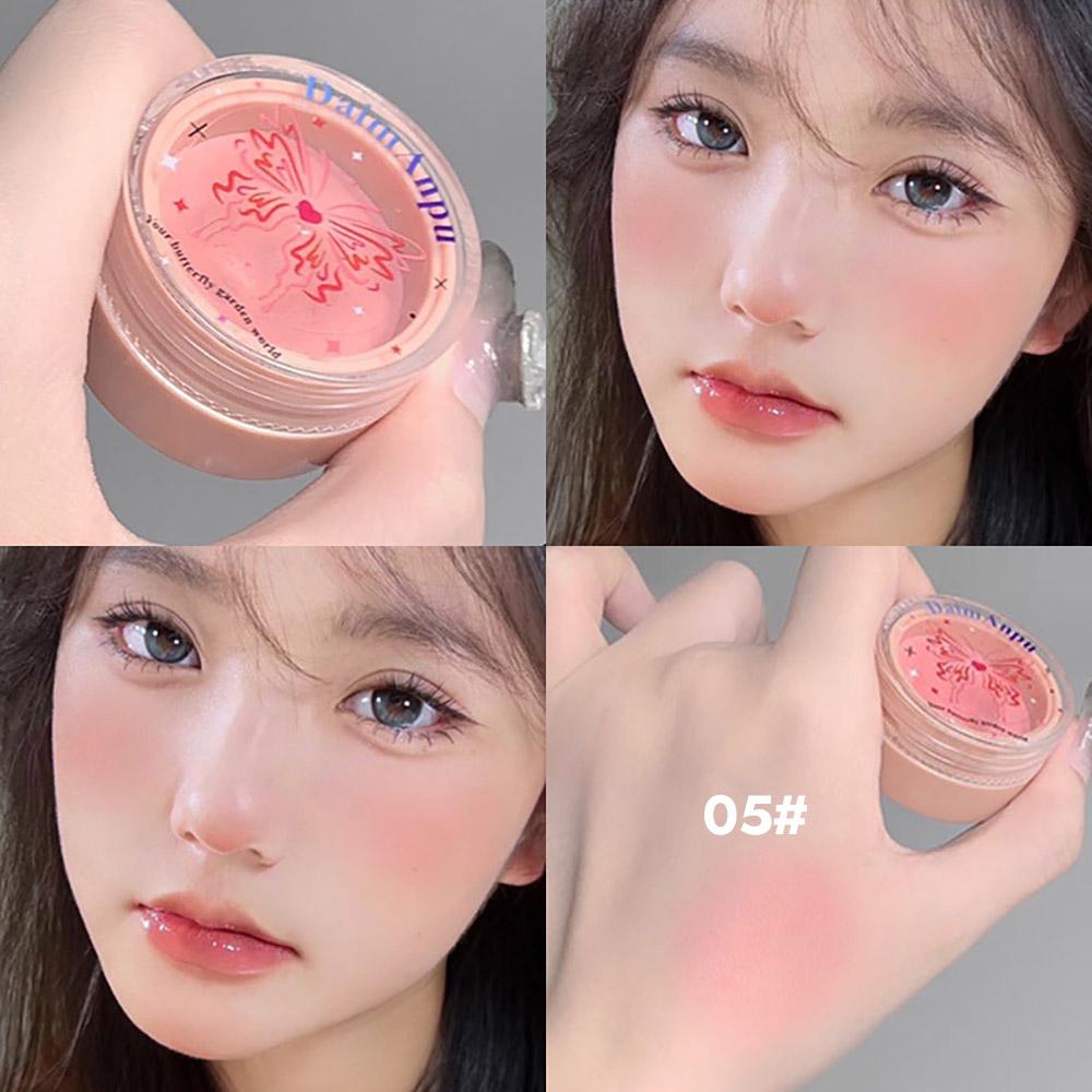Airy Blush Clay Pigmented Powdery Cream Blusher DaimAnpu Long-Stating Tender Look Uplifting Color Matte Girlish Blush