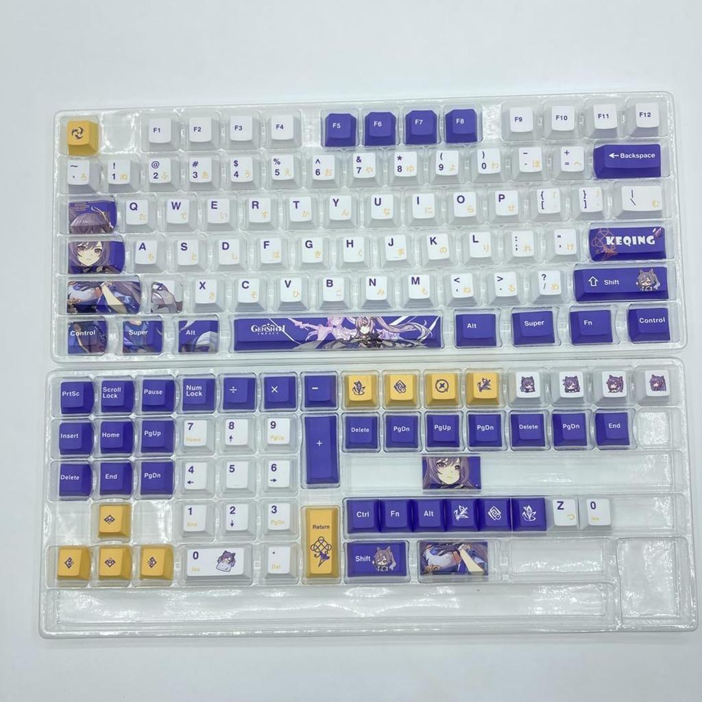 Genshin Genshin Peripheral Japanese Layout Series Mechanical Keycap Freena Kurumi Nyiro Wanderer Ajax Mei Kanu Tokiharu PBT Heat Sublimation Keycap