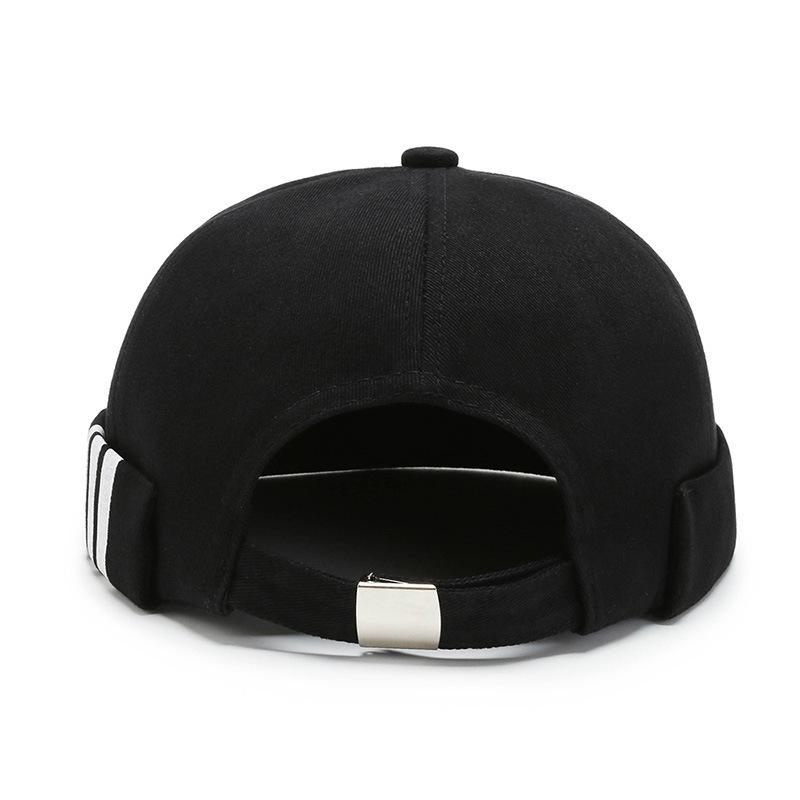 Hat Japanese Cotton Versatile Melon Fur Hat Niche Personality Beanless Dome Hip-Hop Hip-Hop Hat Landlord Hat