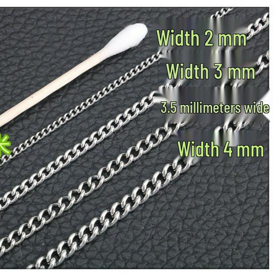 Крученое ожерелье из титановой стали: Цепочка из нержавеющей стали, не сварная, бокового плетения, для мужчин и женщин, цепочка для ключицы, подвеска, ювелирный аксессуар