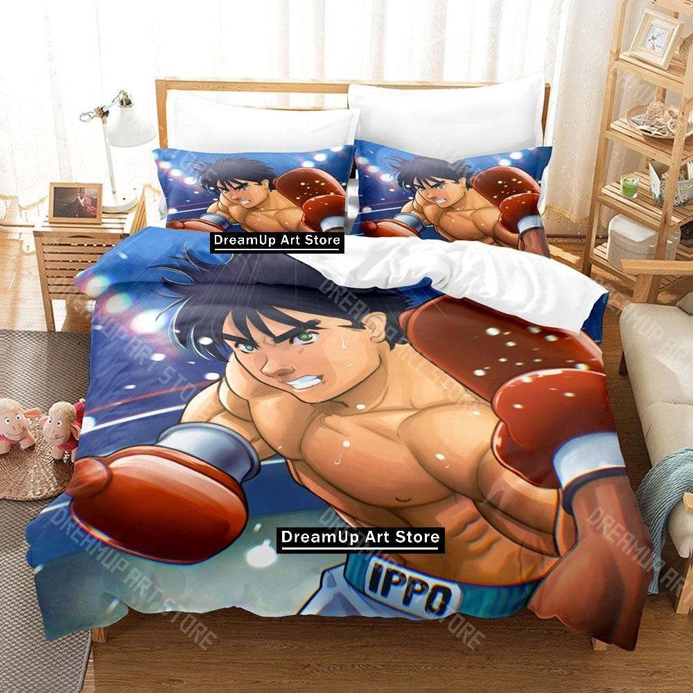 3D Печатный Набор Постельного Белья с Аниме Hajime No Ippo для Мальчиков Девочек Пододеяльник Наволочка Размеры Twin Queen King Full Single Double