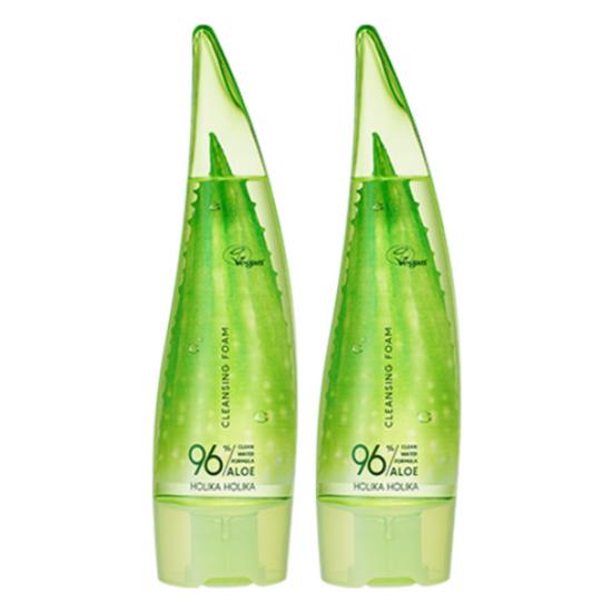 Holika Holika Гель-пена для умывания Aloe Clean Water Formula 150 мл x 2 Набор для глубокого очищения лица